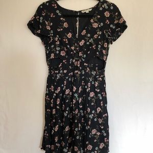 AE Floral Peek-A-Boo Mini Dress